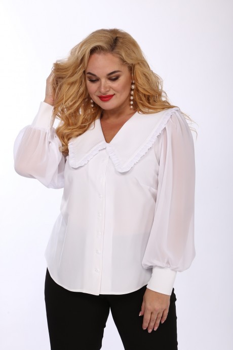 Блузка Mamma Moda 202 Белый размер 50-56 #1