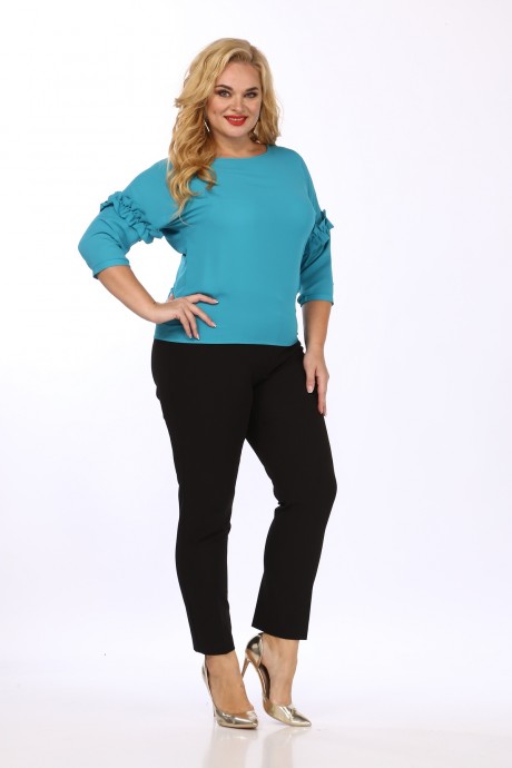 Джемпер (кофта) Mamma Moda 127 бирюзовый размер 46-52 #4