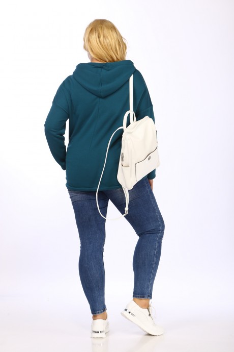 Джемпер (кофта) Mamma Moda 190 темно-бирюзовый размер 48-56 #5
