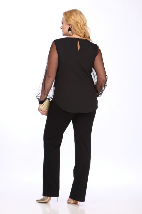 Блузка Mamma Moda 170 сетка черный размер 48-58 #6