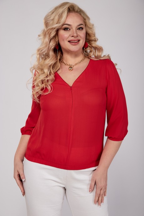 Блузка Mamma Moda 238 красный размер 50-56 #1