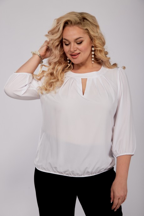 Блузка Mamma Moda 206 белый размер 50-60 #2