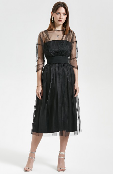 Вечернее платье Moveri 5663 чёрный размер 40-46 #1