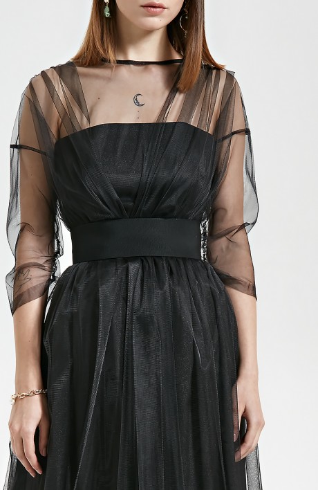 Вечернее платье Moveri 5663 чёрный размер 40-46 #3