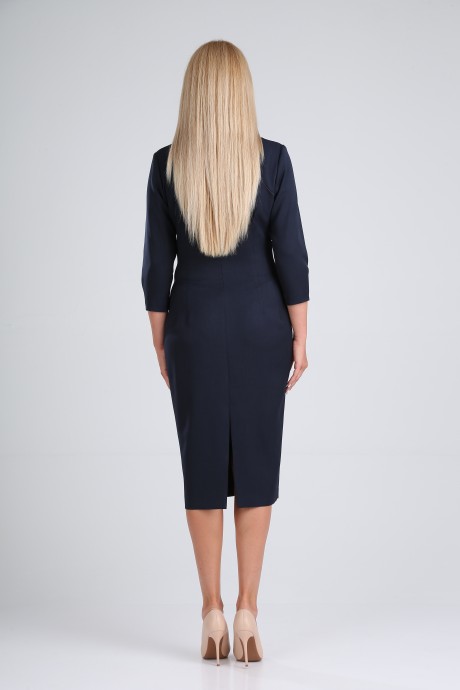 Платье Vilena Fashion 732 тёмно-синий размер 48-52 #4