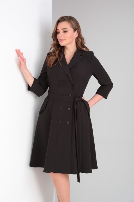 Платье Vilena Fashion 785 черный размер 46-50 #3