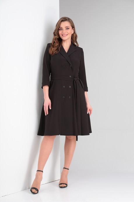 Платье Vilena Fashion 785 черный размер 46-50 #6
