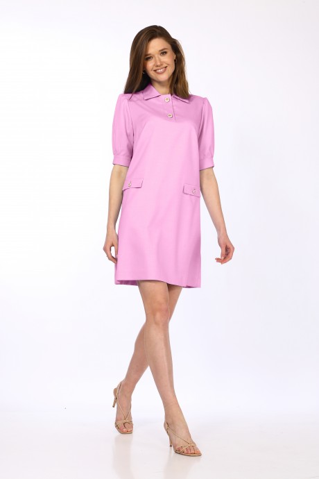Платье Vilena Fashion 796 розовый размер 46-50 #1