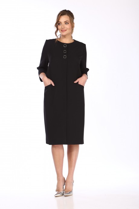 Платье Vilena Fashion 842 черный размер 52-56 #1