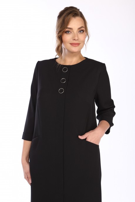 Платье Vilena Fashion 842 черный размер 52-56 #2