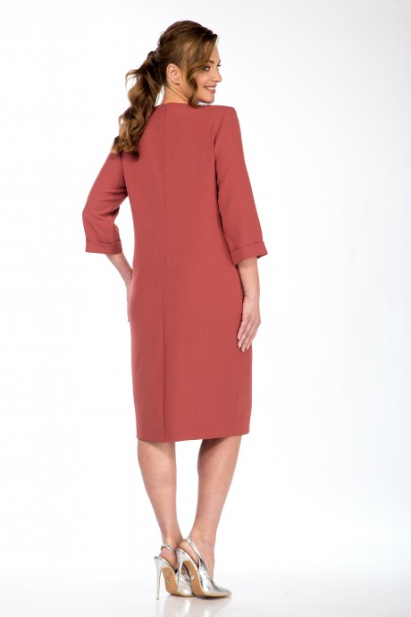 Платье Vilena Fashion 842 индийский красный размер 52-56 #5