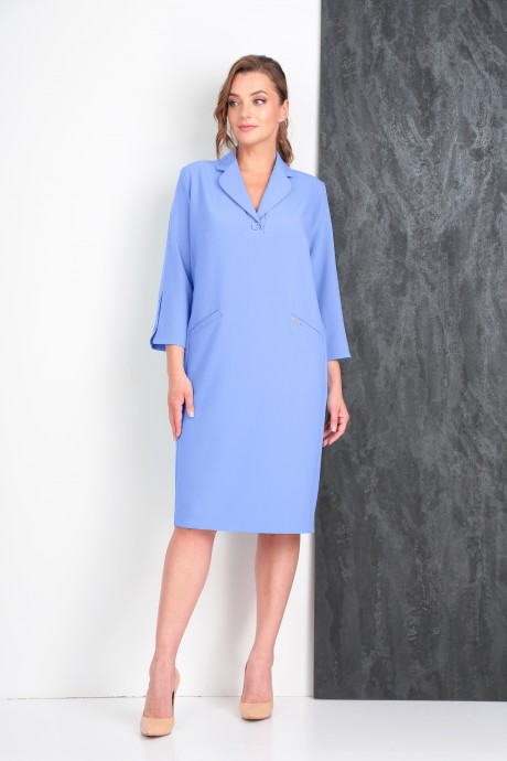 Платье Vilena Fashion 825 голубой размер 56-58 #1