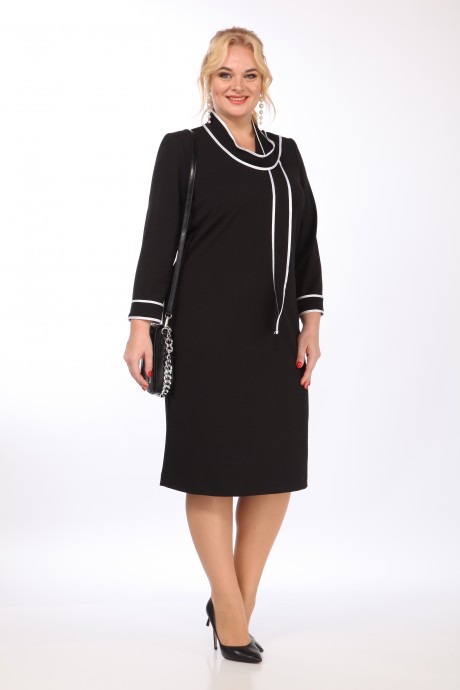 Платье Vilena Fashion 852 черный размер 50-54 #1