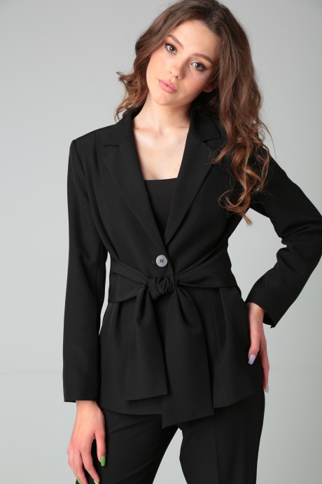 Платье Vilena Fashion 852 черный размер 50-54 #3