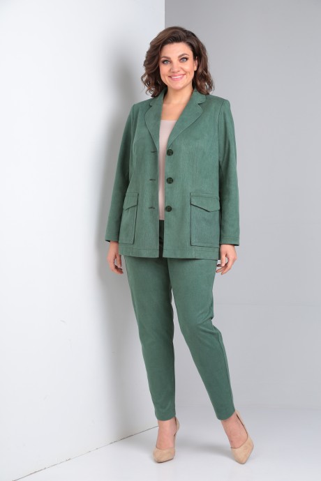 Костюм/комплект Vilena Fashion 841 зеленый размер 50-54 #1