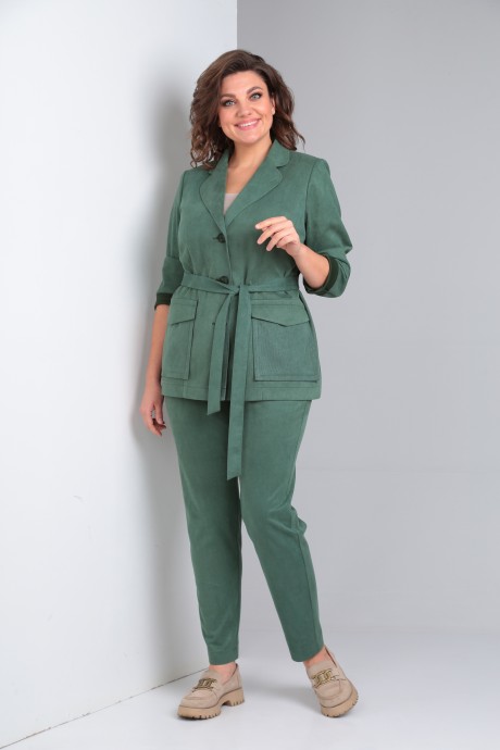 Костюм/комплект Vilena Fashion 841 зеленый размер 50-54 #2