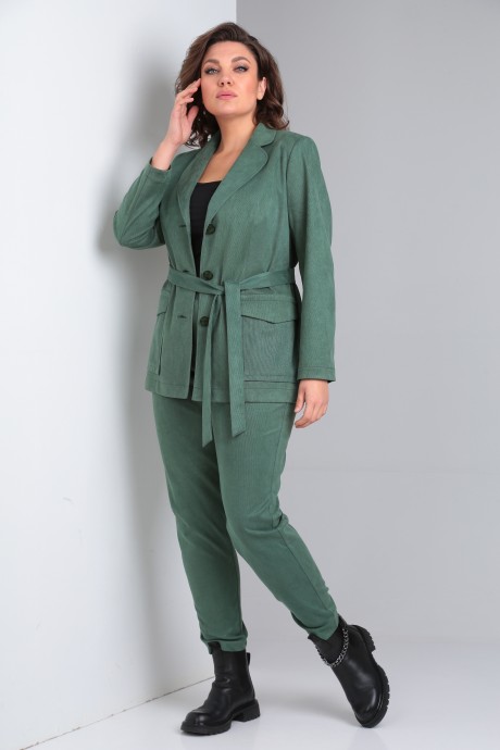 Костюм/комплект Vilena Fashion 841 зеленый размер 50-54 #4