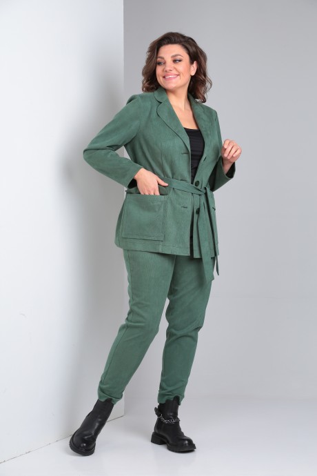 Костюм/комплект Vilena Fashion 841 зеленый размер 50-54 #5