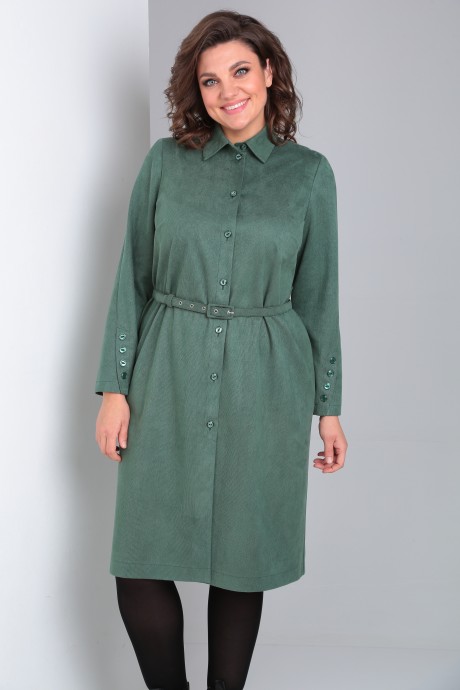 Платье Vilena Fashion 864 зеленый размер 48-52 #5