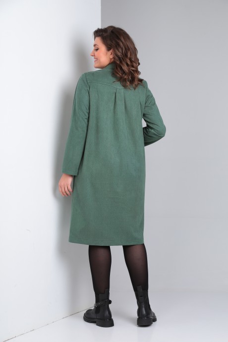 Платье Vilena Fashion 864 зеленый размер 48-52 #8