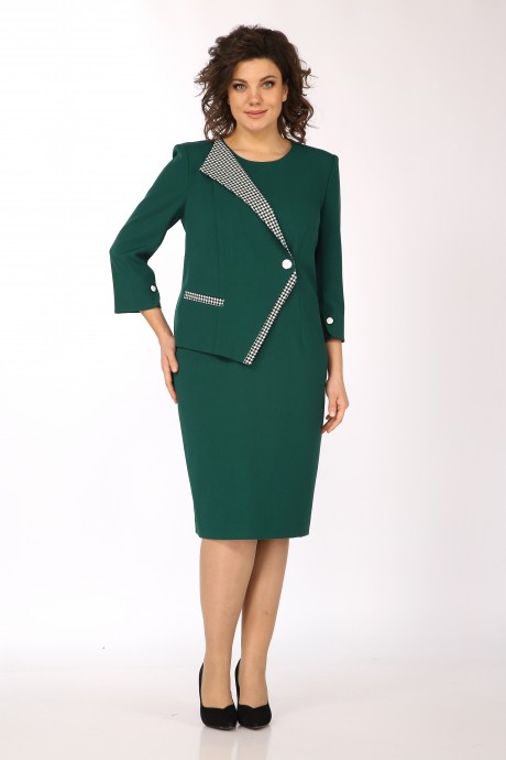 Платье Vilena Fashion 863 зеленый размер 50-54 #2