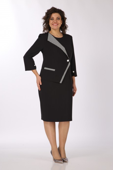 Платье Vilena Fashion 863 черный размер 50-54 #3
