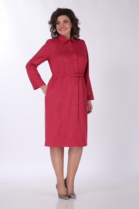 Платье Vilena Fashion 864 ягодный размер 48-52 #2