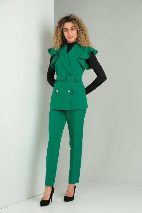 Костюм/комплект Vilena Fashion 866 зеленый размер 44-48 #3