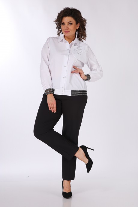 Костюм/комплект Vilena Fashion 868 белый+черный размер 50-54 #2