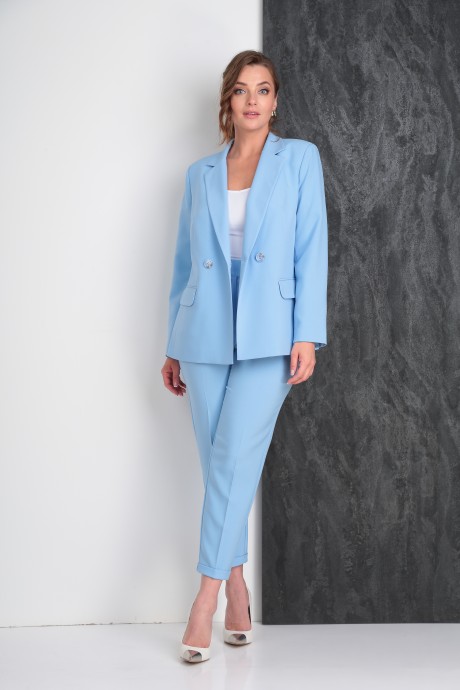 Костюм/комплект Vilena Fashion 823 голубой размер 48-52 #2