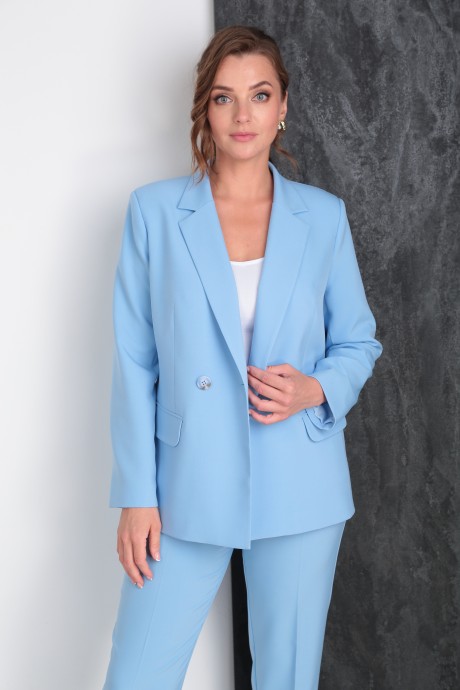 Костюм/комплект Vilena Fashion 823 голубой размер 48-52 #5