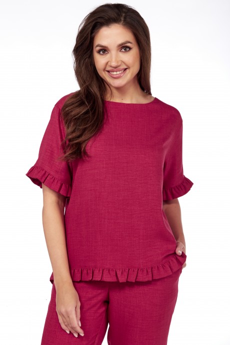 Костюм/комплект Vilena Fashion 893 ягодный размер 48-52 #3