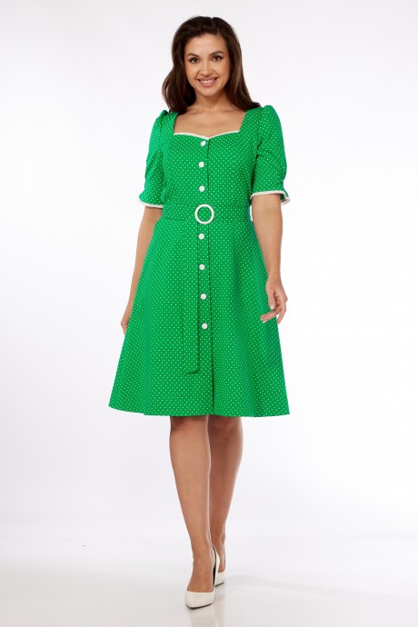 Платье Vilena Fashion 892 зеленый размер 46-50 #2