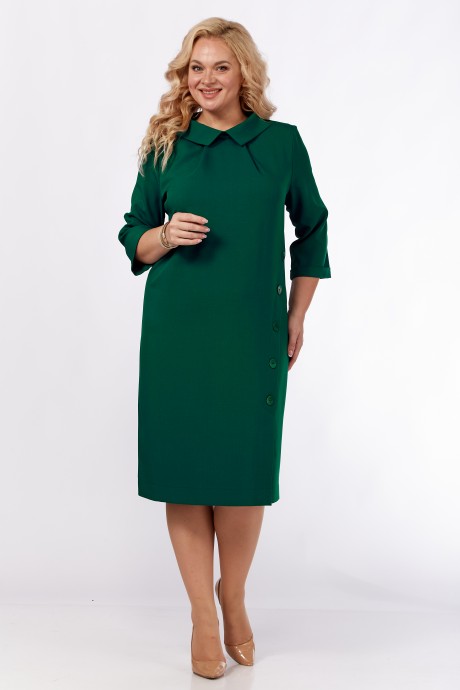 Платье Vilena Fashion 896 зелёный размер 52-56 #4