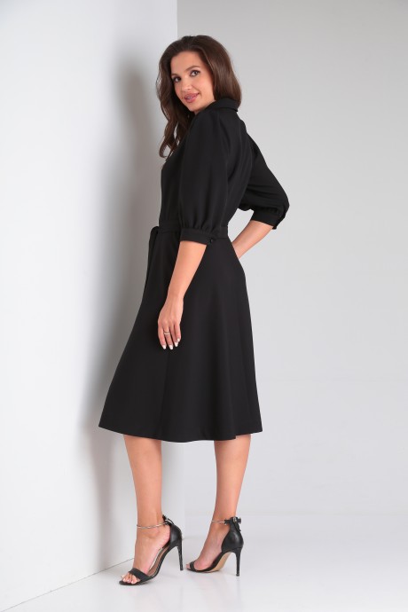 Платье Vilena Fashion 905 чёрный размер 46-50 #5