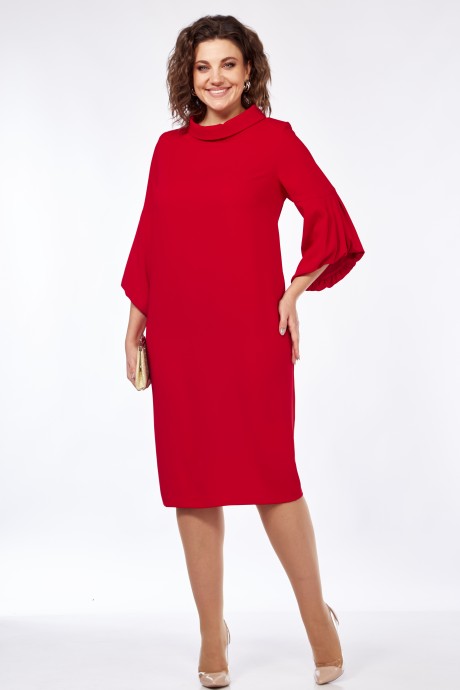 Вечернее платье Vilena Fashion 933 красный размер 50-54 #2