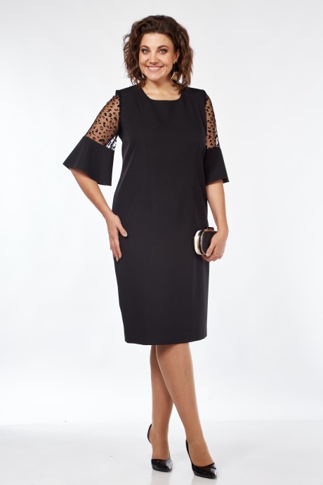 Вечернее платье Vilena Fashion 937 черный размер 50-54 #1