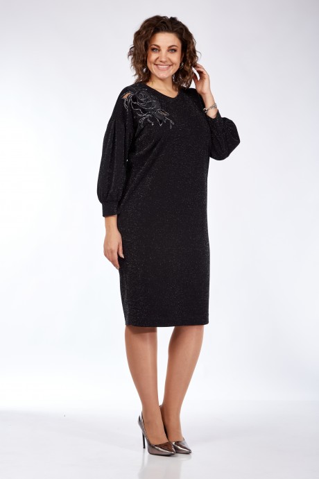Вечернее платье Vilena Fashion 940 черный размер 52-56 #1