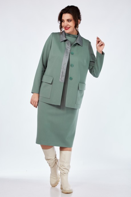 Костюм Vilena Fashion 936 двойка мята размер 50-54 #2