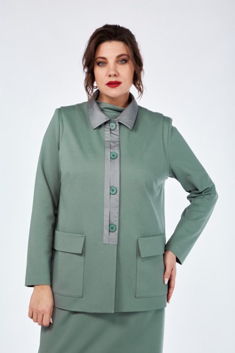 Костюм Vilena Fashion 936 двойка мята размер 50-54 #5