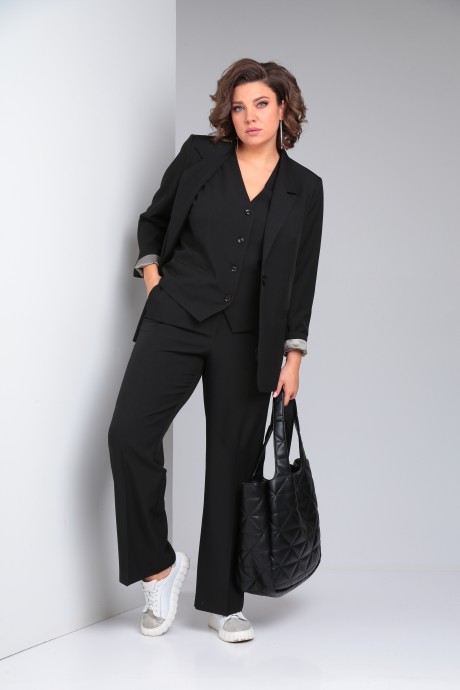 Костюм/комплект Vilena Fashion 947 тройка черный размер 50-54 #2