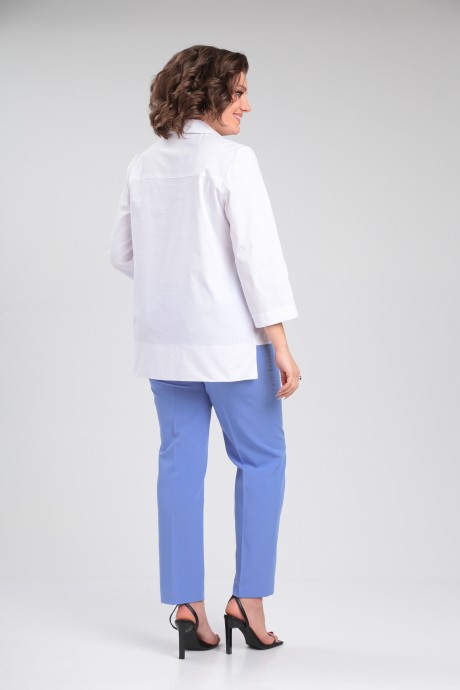 Костюм/комплект Vilena Fashion 954 белый, голубой размер 50-54 #8