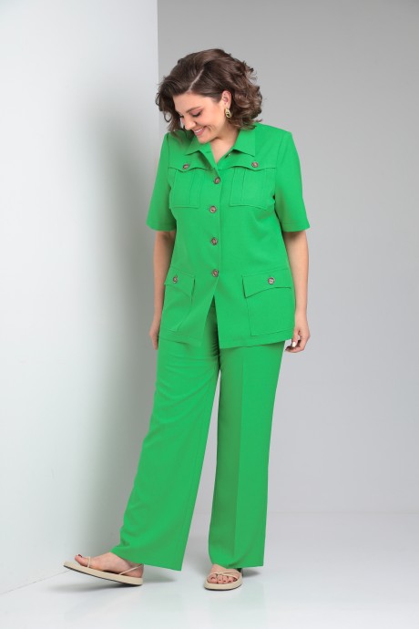 Костюм/комплект Vilena Fashion 965 двойка зеленый размер 48-52 #3