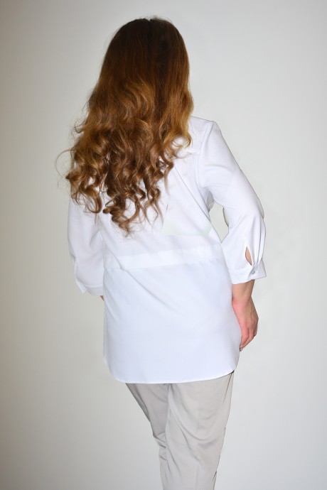 Блузка NeeDle Ревертекс 538 белый размер 50-60 #2