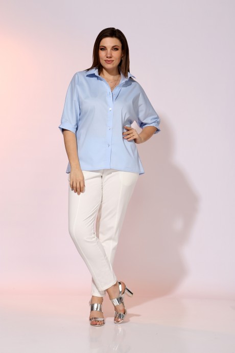 Рубашка BegiModa 4032 голубой размер 48-62 #4
