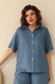 Блузка BegiModa 4034 синий #1
