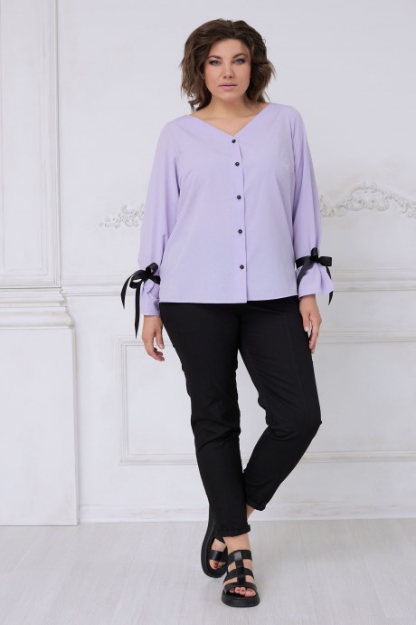 Блузка BegiModa 4061 фиолетовый размер 48-62 #5