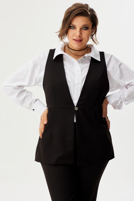 Жилетка BegiModa 7013 чёрный размер 48-62 #1