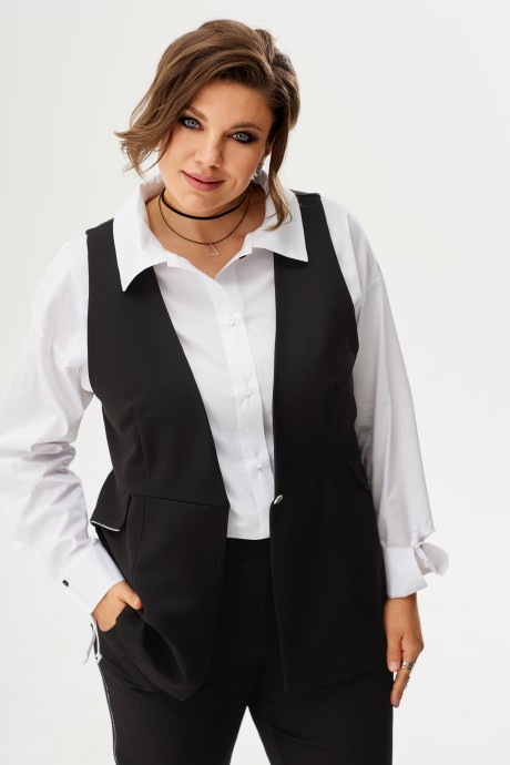Жилетка BegiModa 7013 чёрный размер 48-62 #2