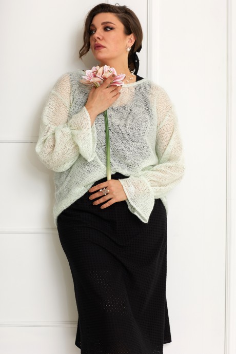 Блузка BegiModa 4085 мята размер 48-62 #3